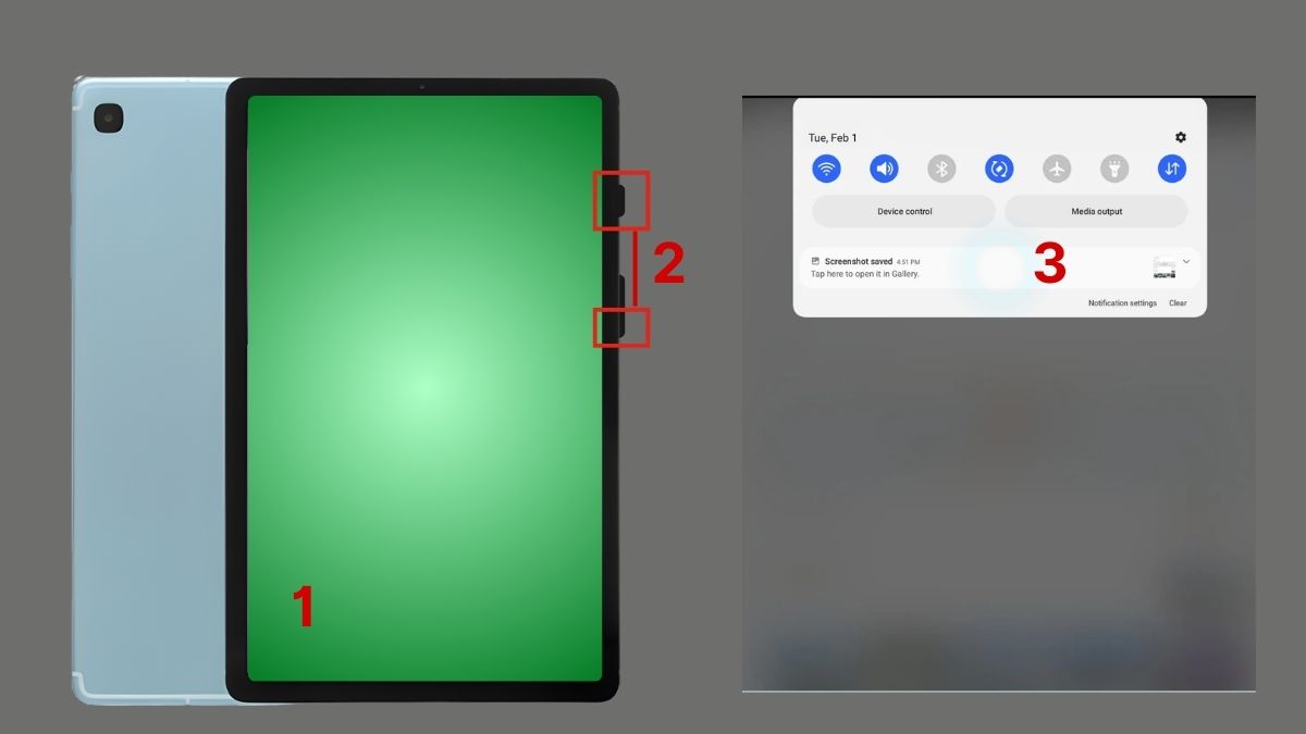 cách chụp màn hình máy tính bảng Samsung đời mới