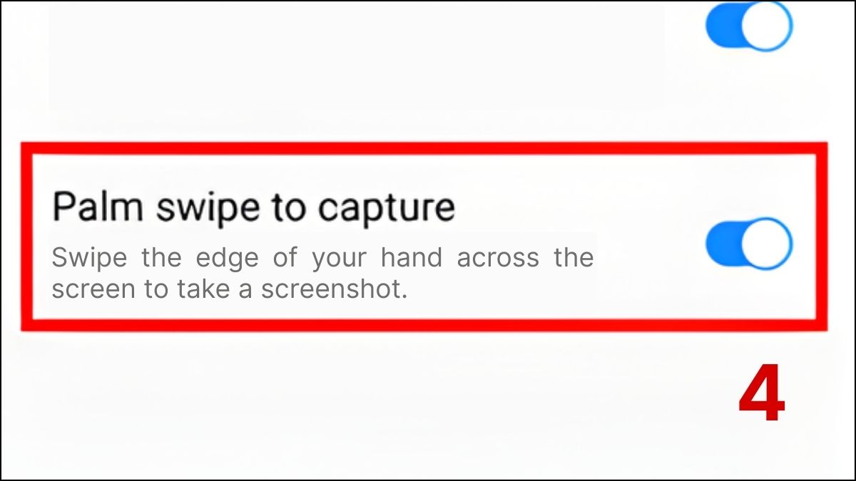 cách chụp màn hình máy tính bảng Samsung bằng tính năng vuốt lòng bàn tay bước 2