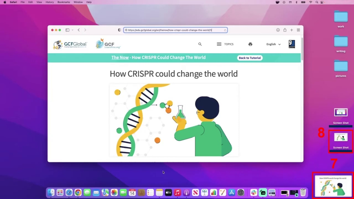 Cách chụp màn hình máy tính bằng chuột trên MacBook bước 4