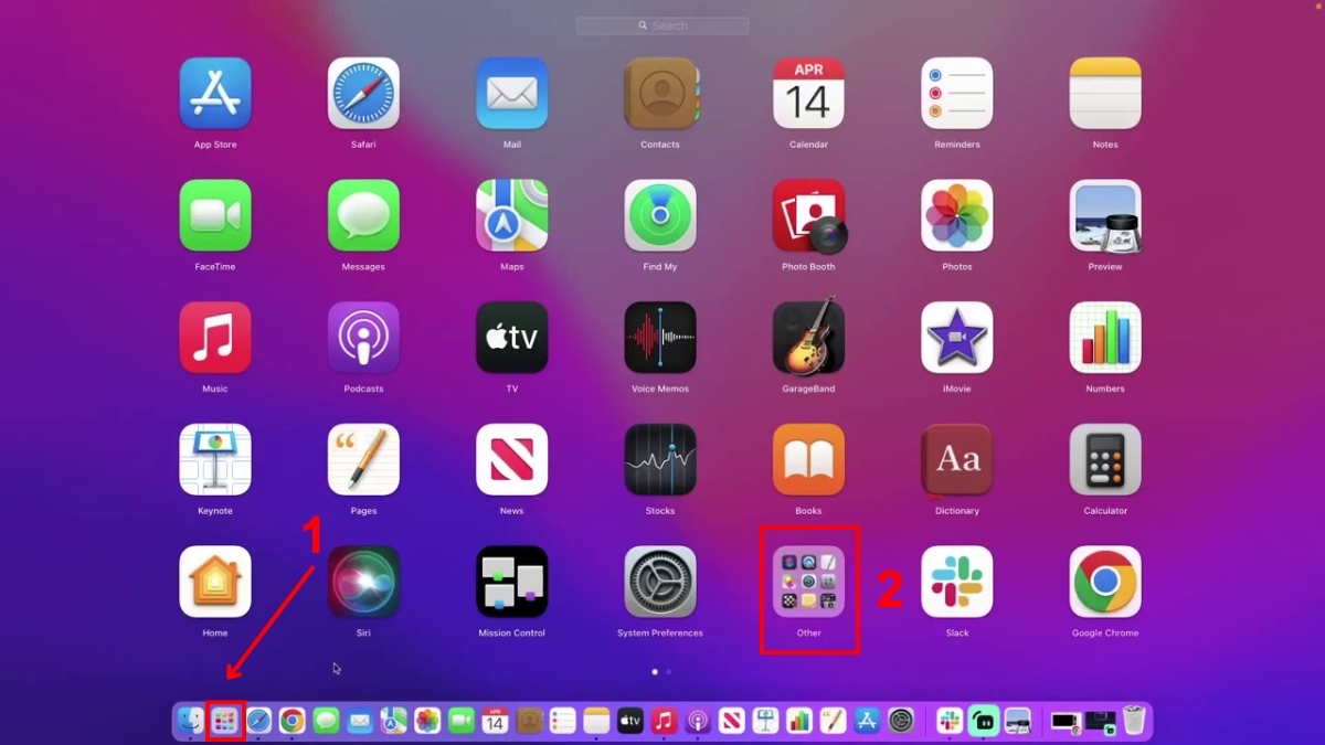 Cách chụp màn hình máy tính bằng chuột trên MacBook bước 1