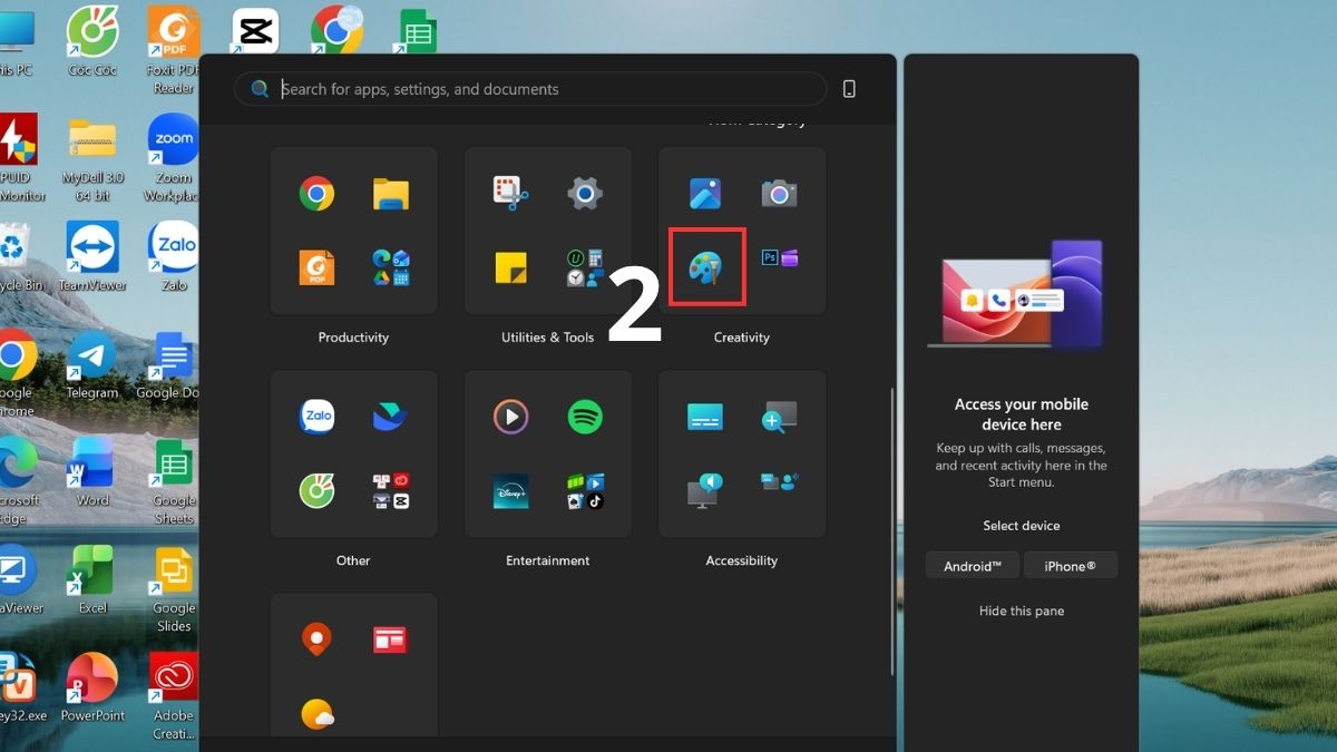 cách chụp màn hình máy tính fujitsu bằng print screen bước 2