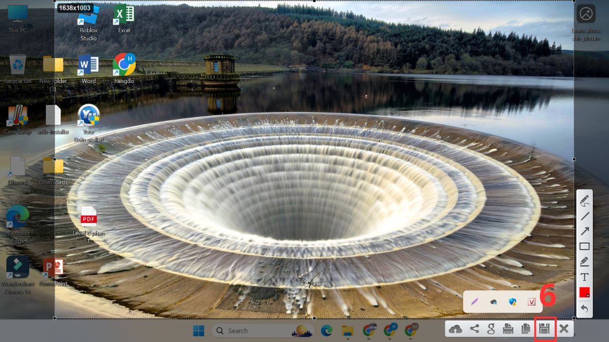 Cách chụp màn hình máy tính không bị sọc bằng phần mềm hỗ trợ bước 4