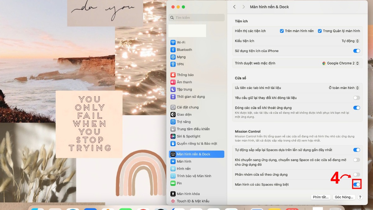 cách chia đôi màn hình máy tính Mac bằng chế độ Split View bước 3