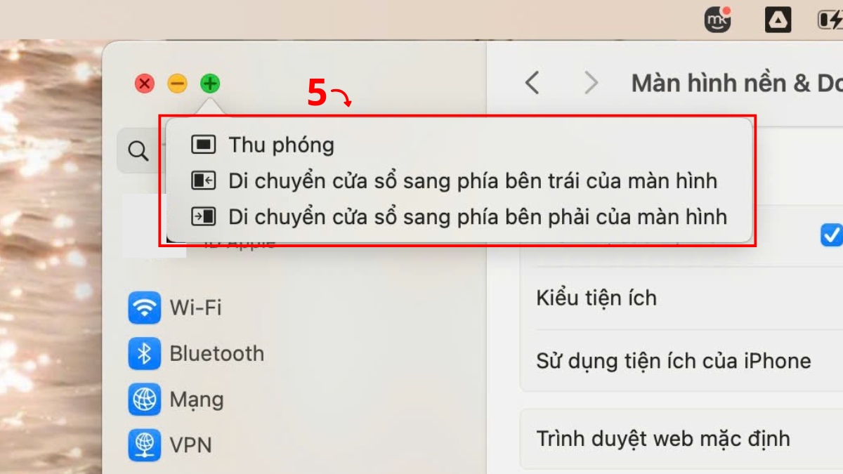 cách chia đôi màn hình máy tính Mac bằng chế độ Split View bước 4