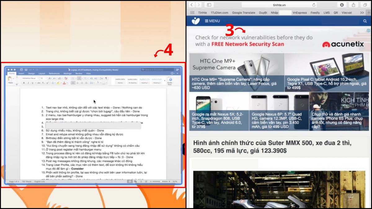 cách chia đôi màn hình máy tính Mac bằng chế độ Split View hệ cũ bước 3