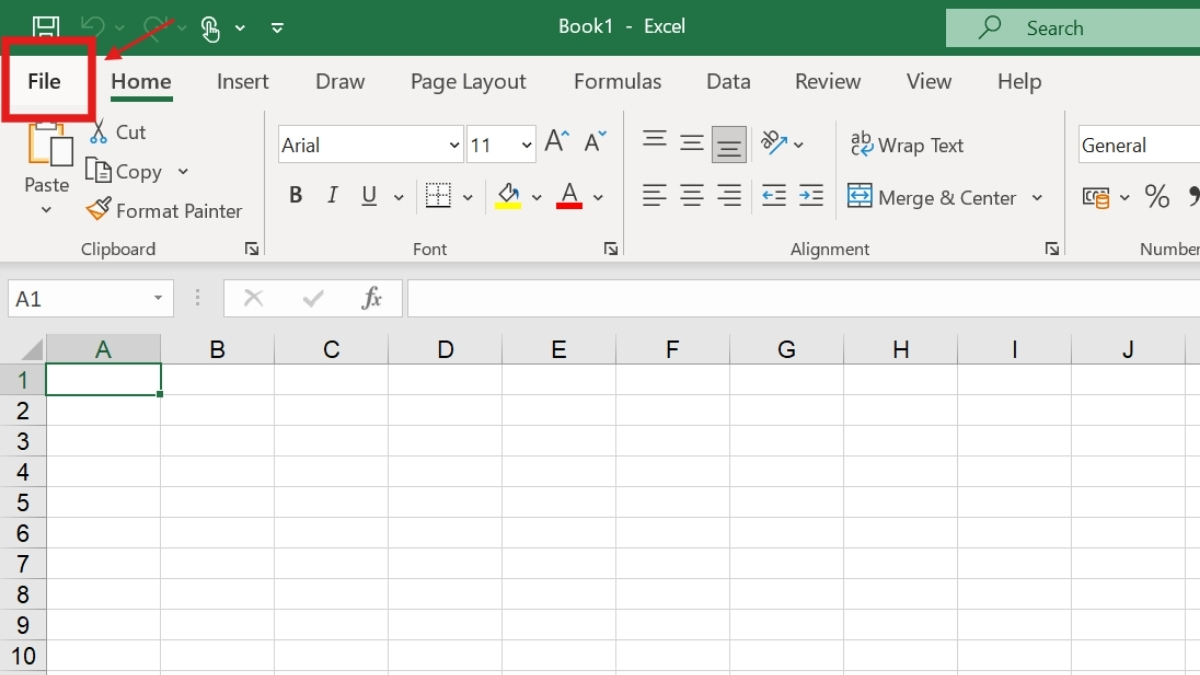 Cách chuyển file Excel sang PDF không bị cắt trực tiếp - bước 1
