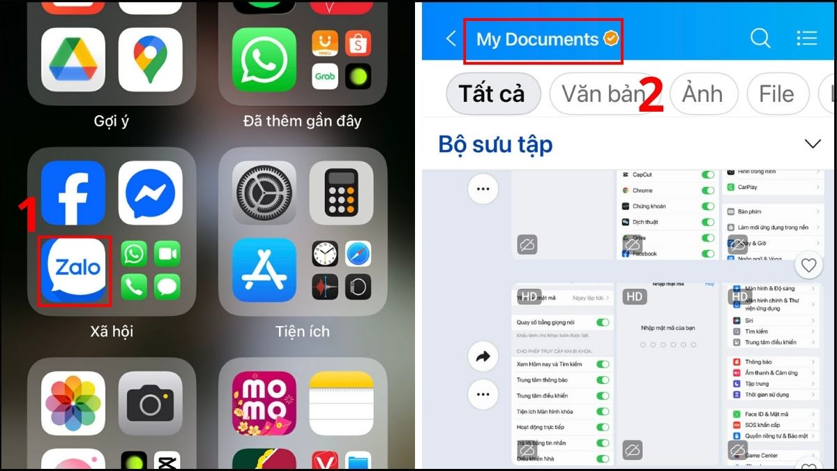 cách chuyển video từ điện thoại sang máy tính bằng zalo bước 1
