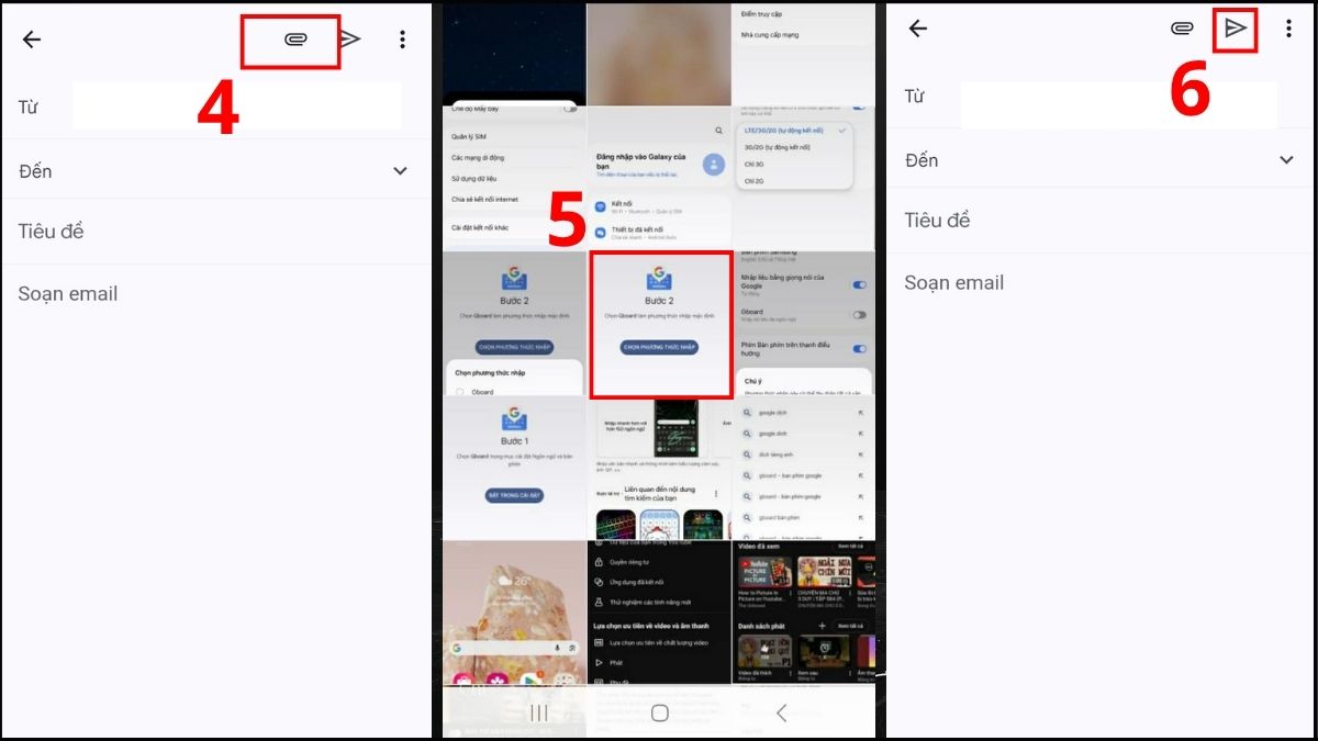 cách chuyển video từ điện thoại sang máy tính bằng email bước 3