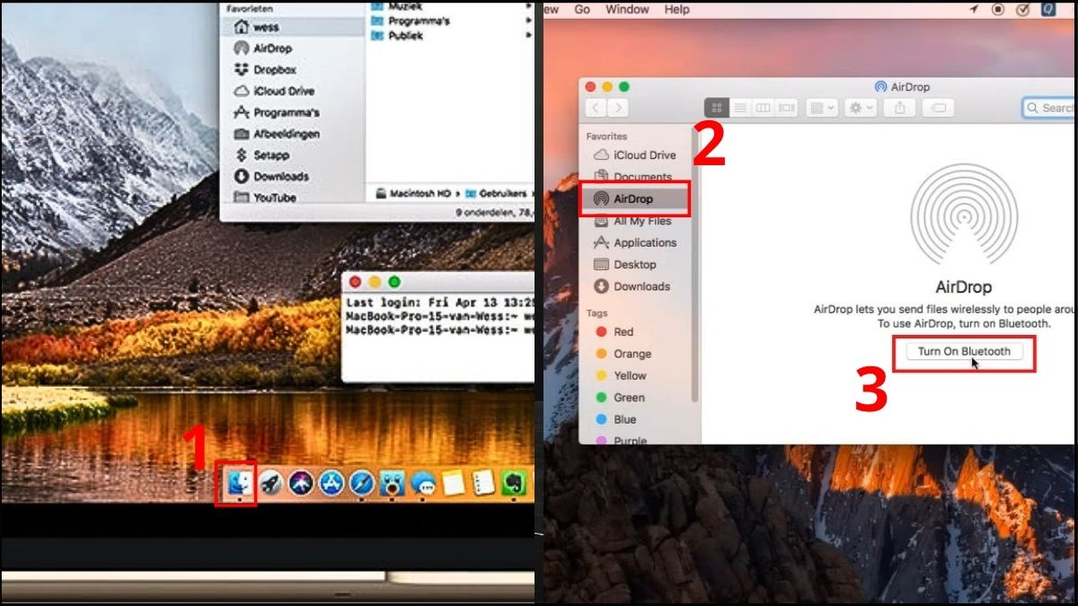 cách chuyển video từ điện thoại sang máy tính bằng airdrop bước 1