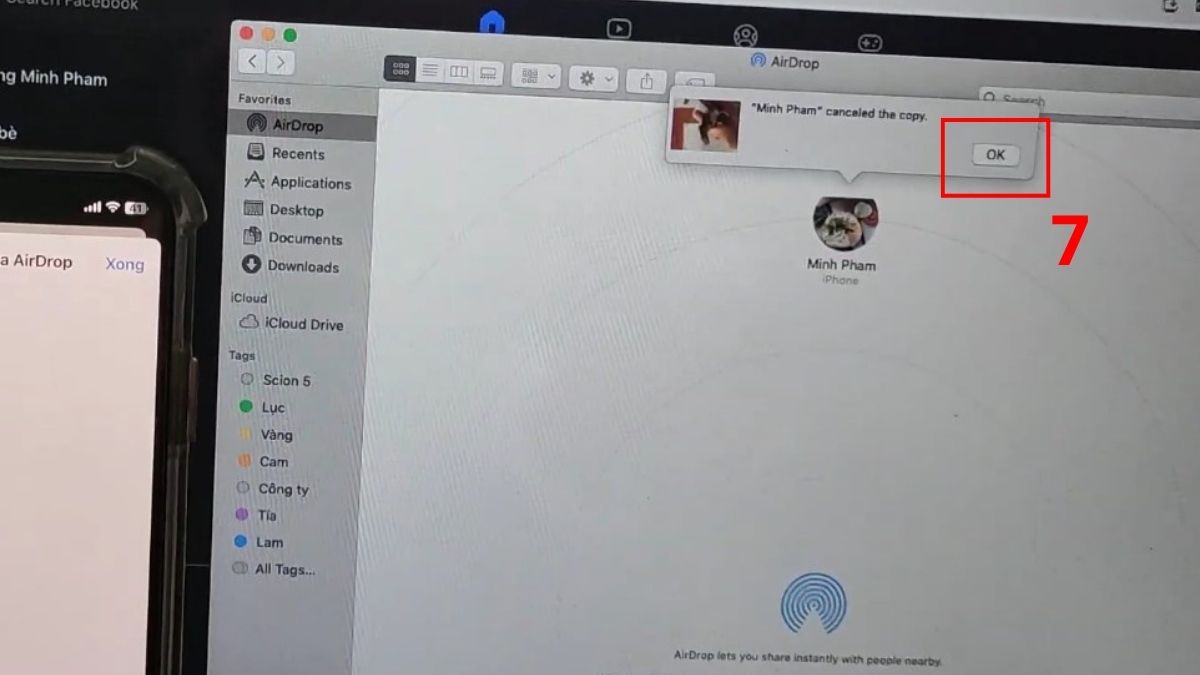 cách chuyển video từ điện thoại sang máy tính bằng airdrop bước 4