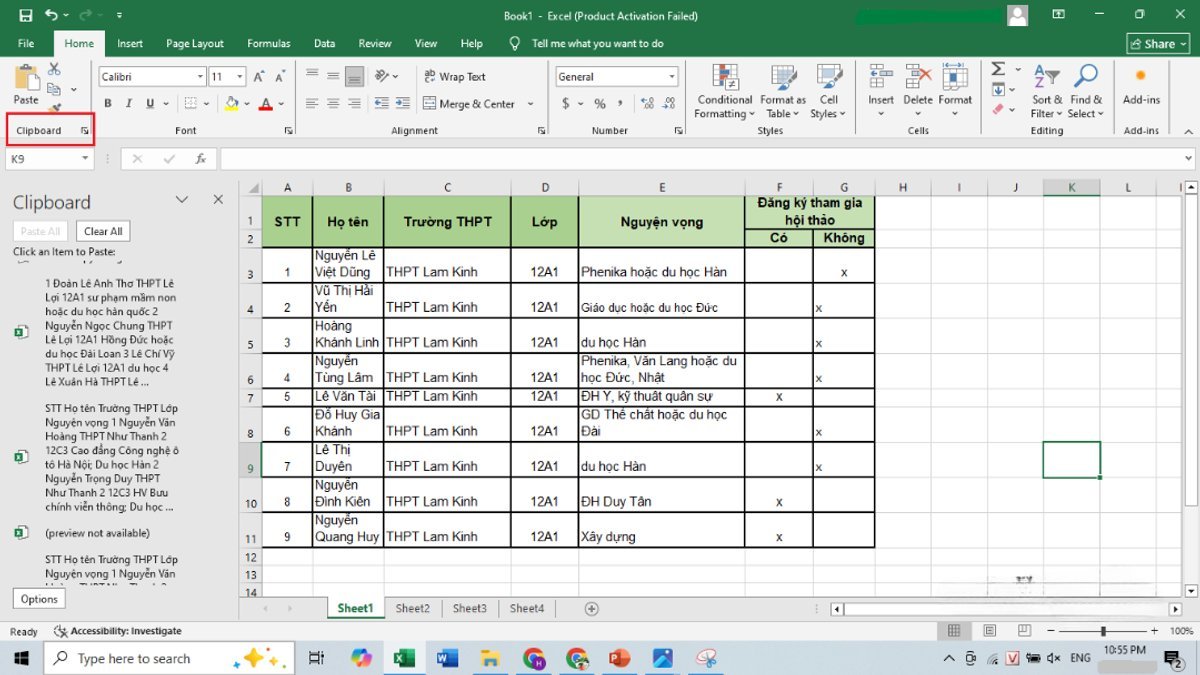 Mẹo copy bảng Excel nhanh, chuẩn