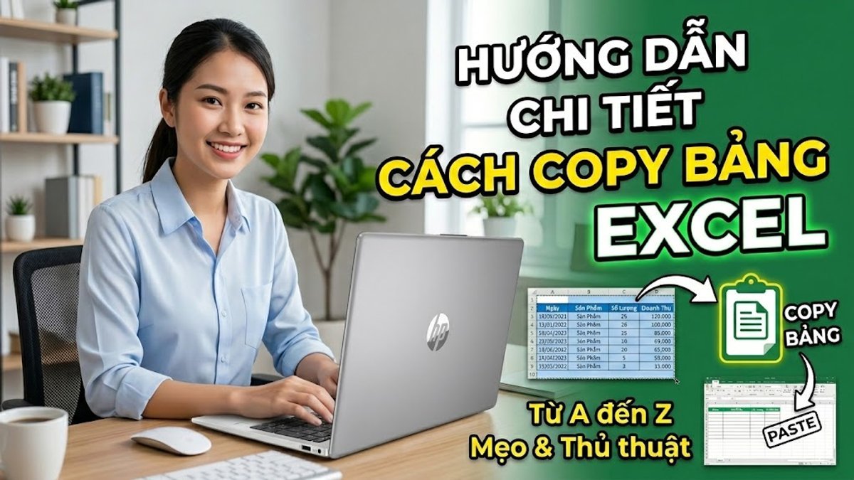 Hướng dẫn cách copy bảng Excel nhanh, chuẩn, không lỗi