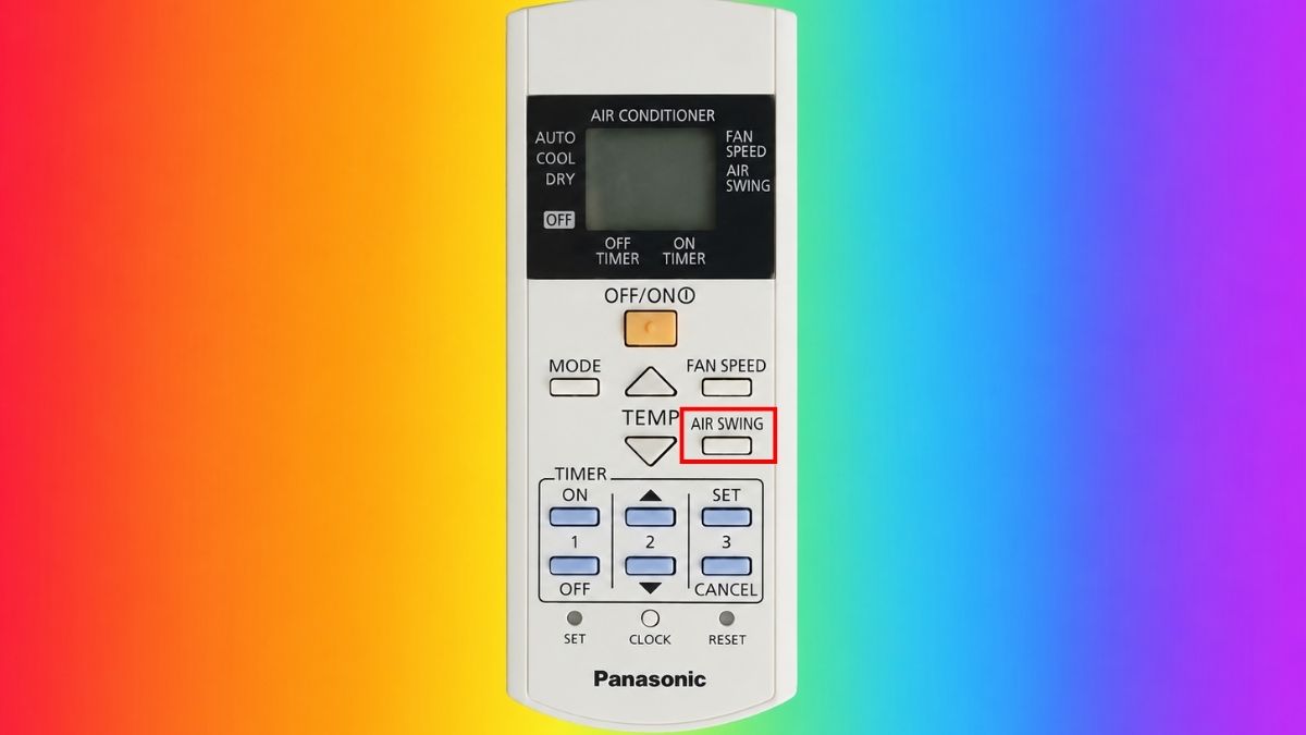 Cách điều chỉnh hướng gió dọc điều hòa Panasonic