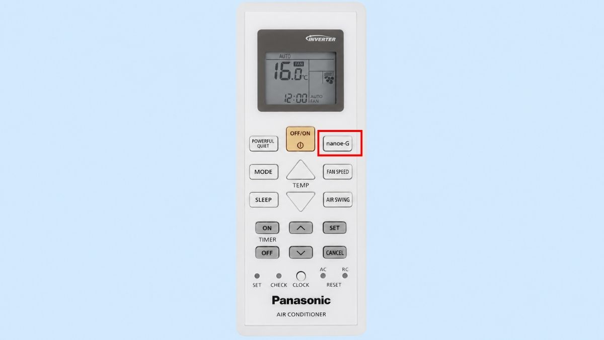 Cách dùng điều khiển điều hòa Panasonic model mới để kích hoạt công nghệ Nanoe-G