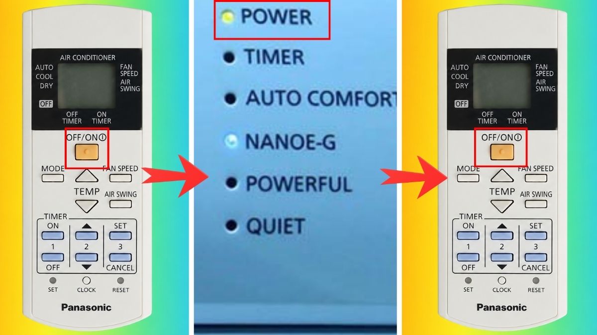 Cách dùng điều khiển điều hòa Panasonic model cũ để bật tắt