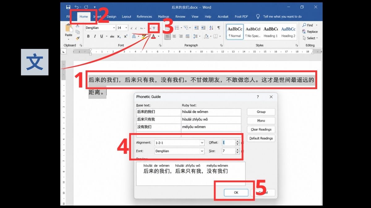 Cách viết phiên âm tiếng Trung trong Word nhanh chóng