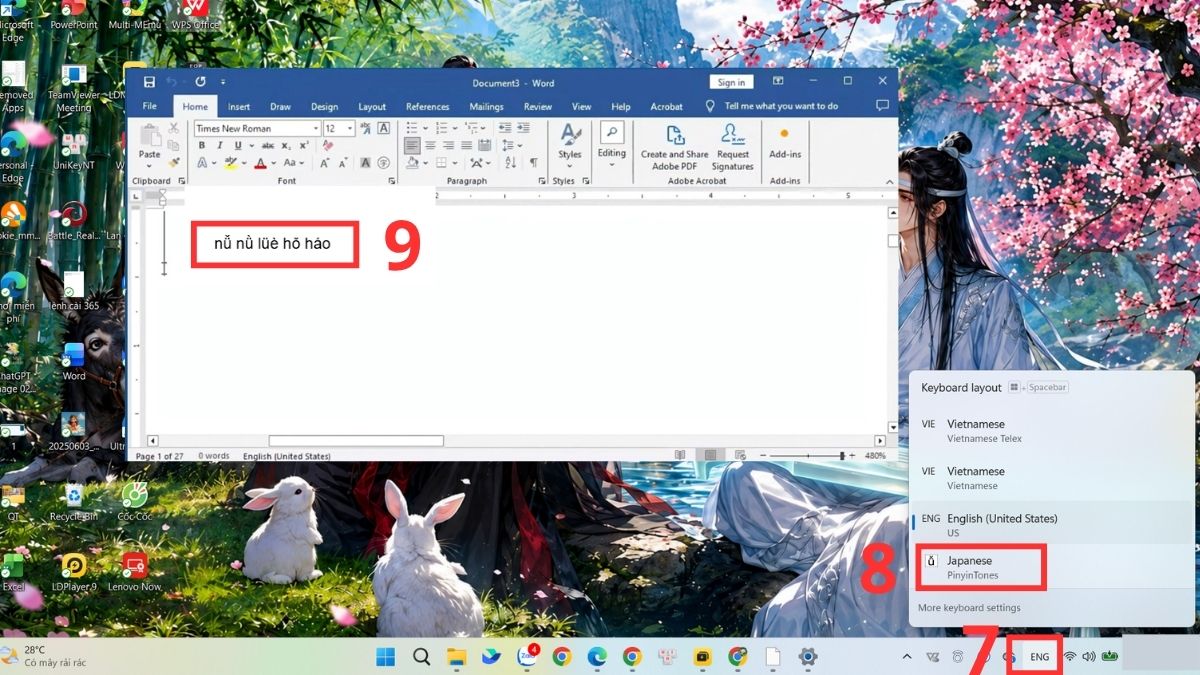 Cách gõ thanh điệu tiếng Trung bằng phần mềm PinyinTones bước 3