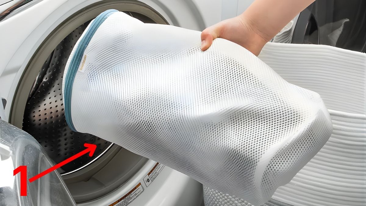 Cách giặt rèm cửa bằng máy giặt bước 1