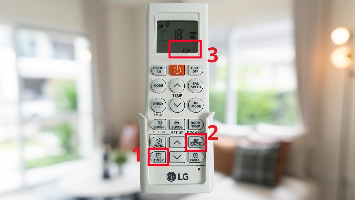 Cách hủy hẹn giờ điều hòa LG