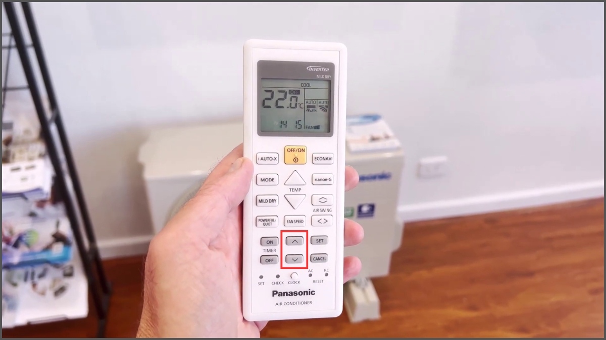 cách hẹn giờ điều hòa Panasonic để bật máy bước 2
