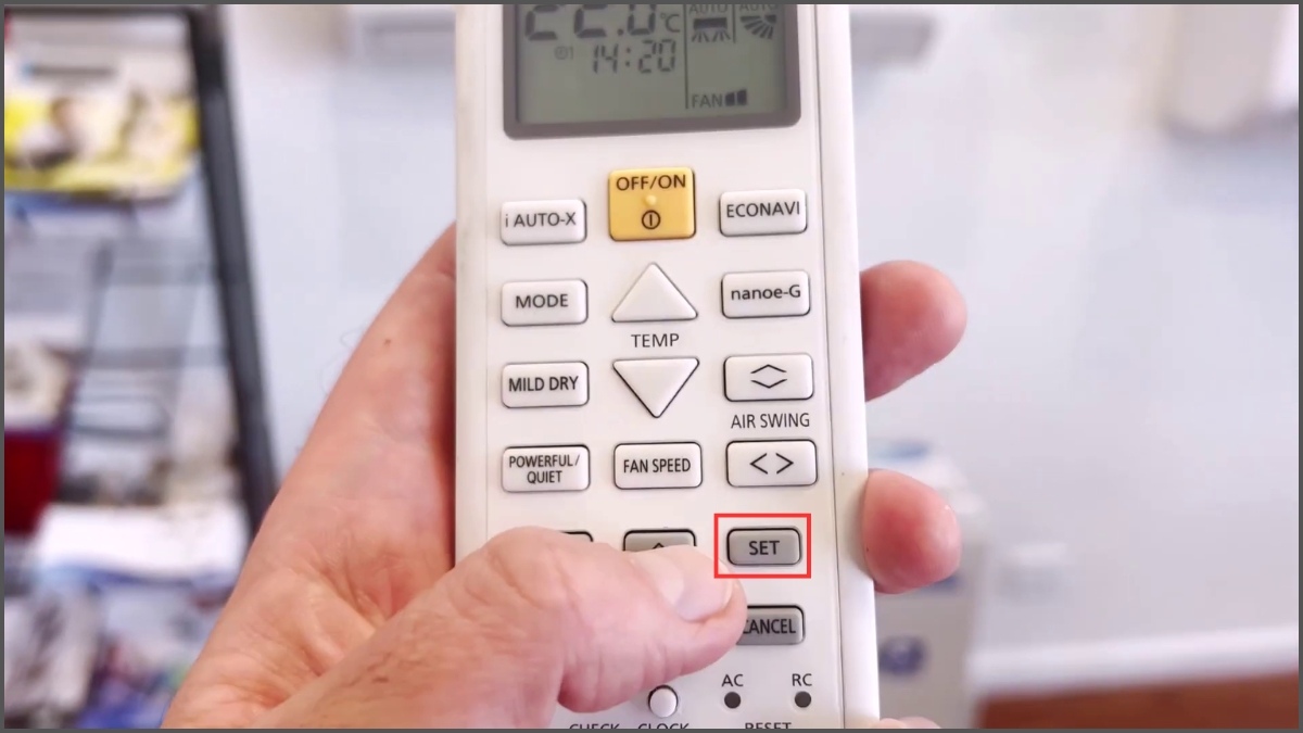 cách hẹn giờ điều hòa Panasonic để bật máy bước 3