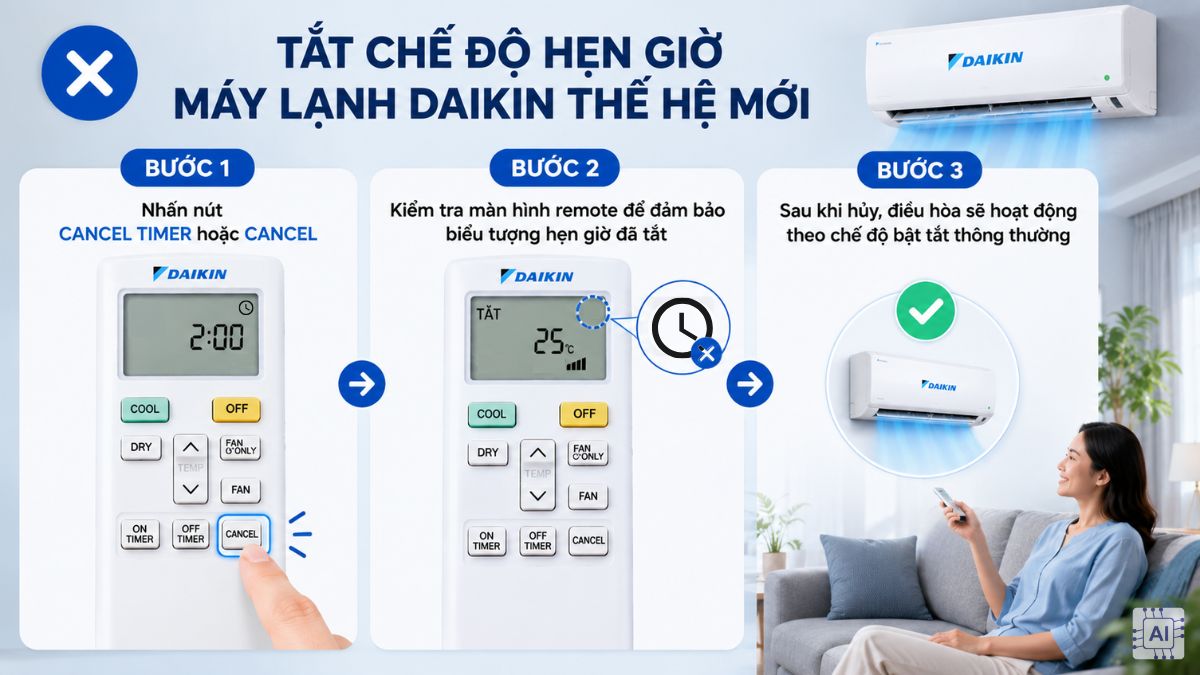 Tắt chế độ hẹn giờ