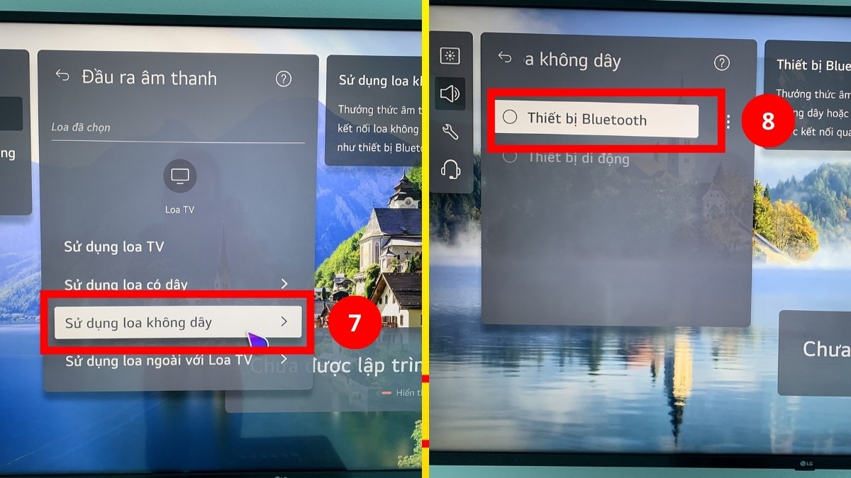 cách kết nối Bluetooth với tivi LG qua bluetooth bước 3 tiếp theo