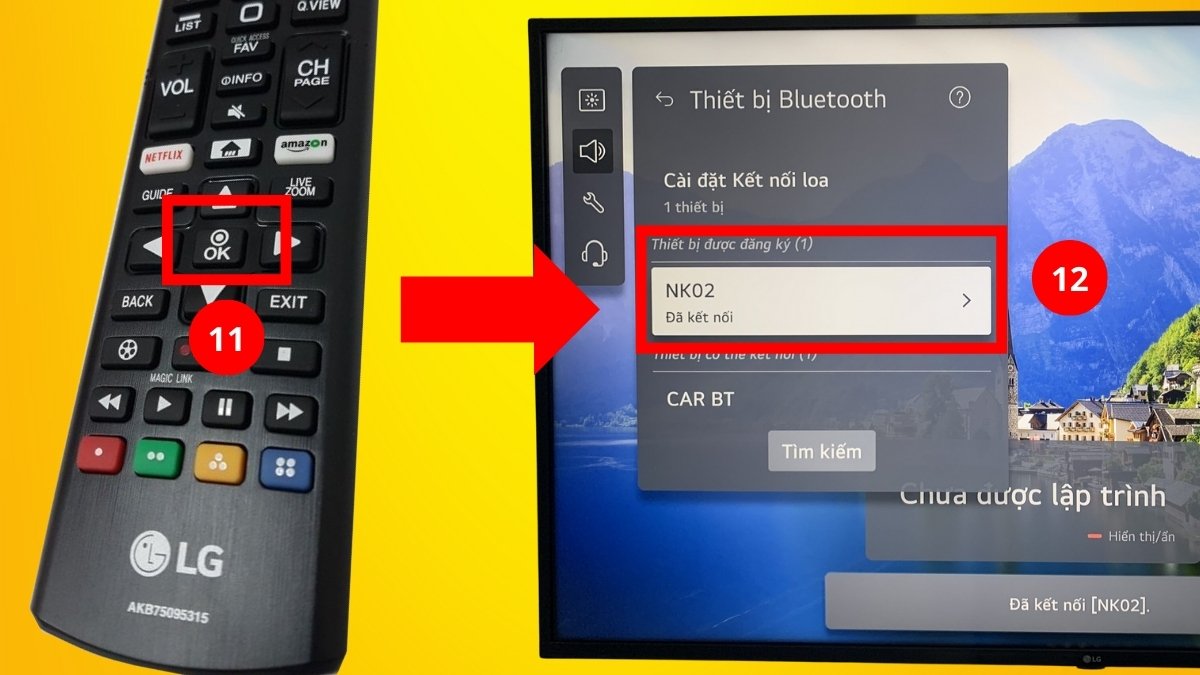 cách kết nối Bluetooth với tivi LG qua bluetooth bước 4 tiếp theo