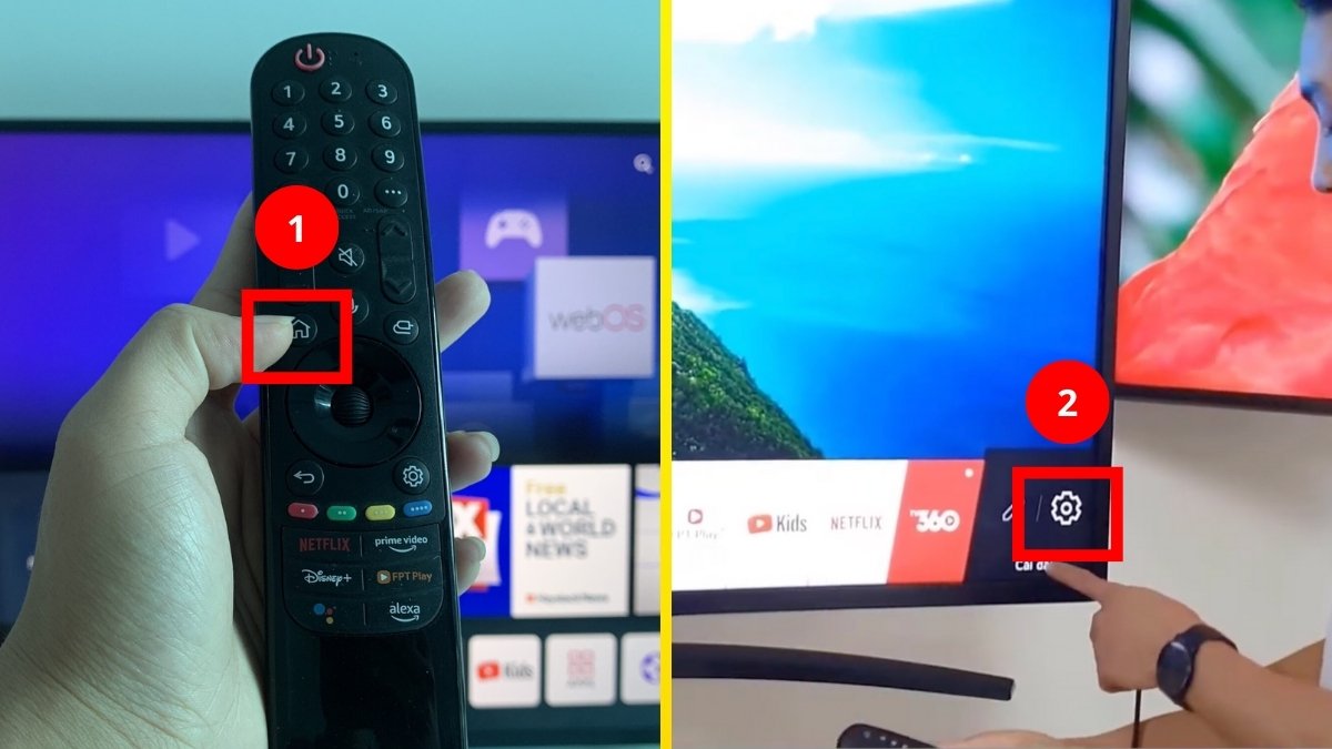Cách kiểm tra tivi LG có Bluetooth hay không bước 1