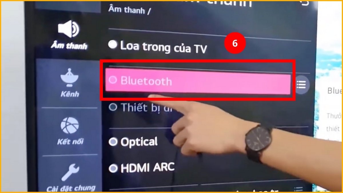 Cách kiểm tra tivi LG có Bluetooth hay không bước 3