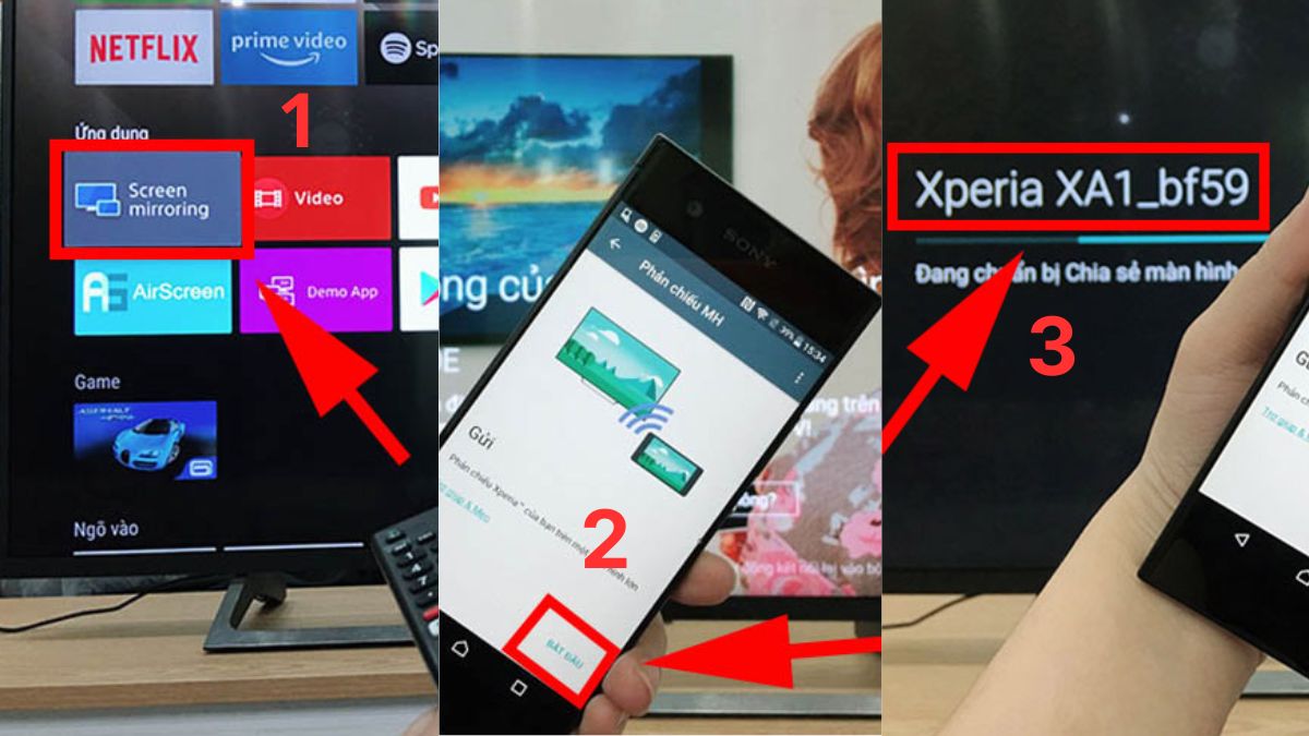 Kết nối bằng Screen Mirroring để thực hiện cách kết nối zoom với tivi samsung