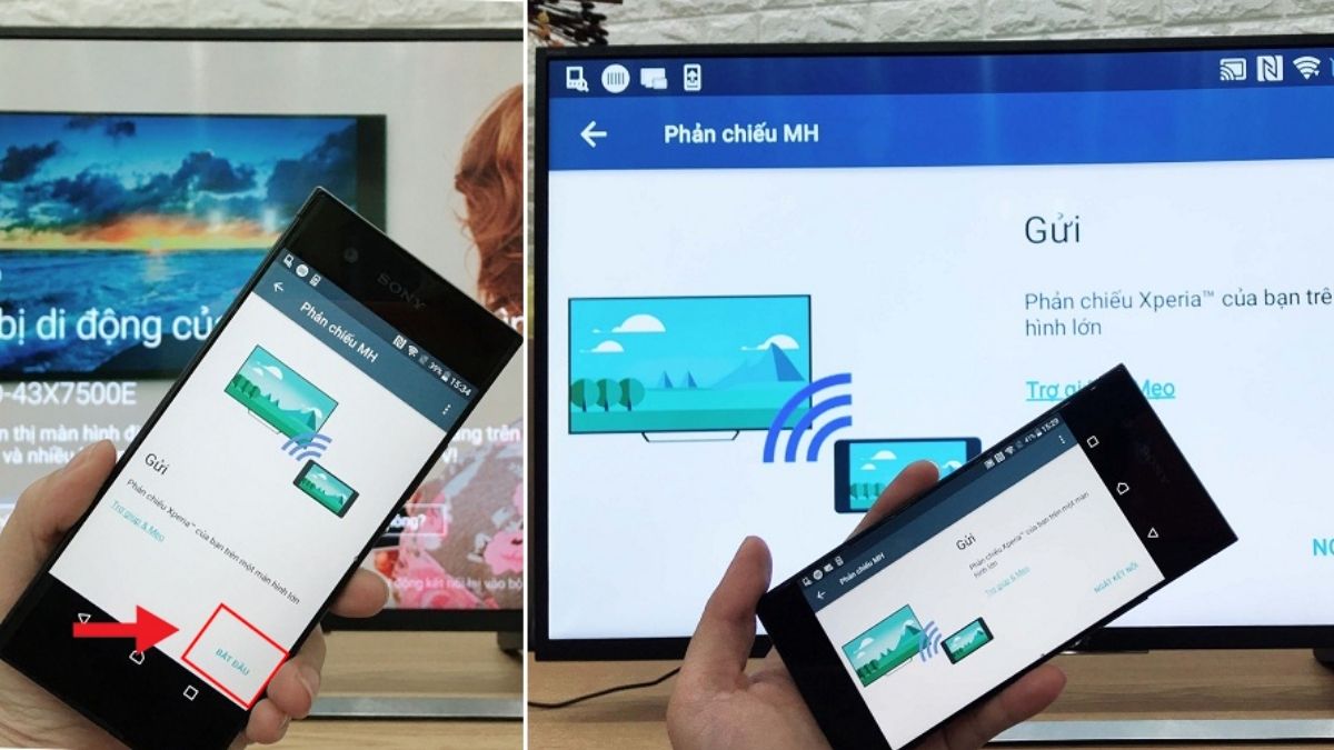 Sử dụng tính năng Screen Mirroring - bước 3