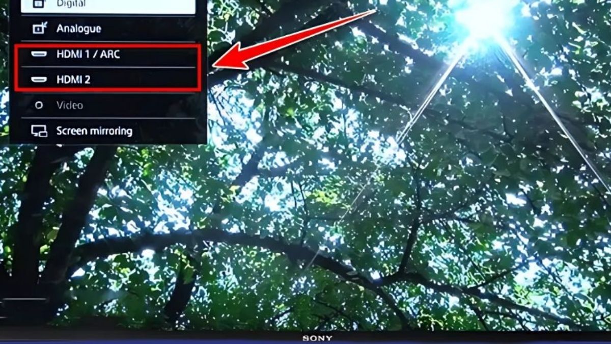 cách kết nối Zoom với tivi Sony bằng HDMI - bước 1