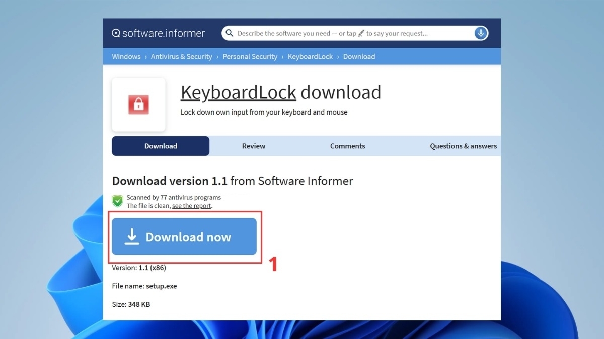 cách khóa bàn phím laptop HP bằng keyboardlock bước 1