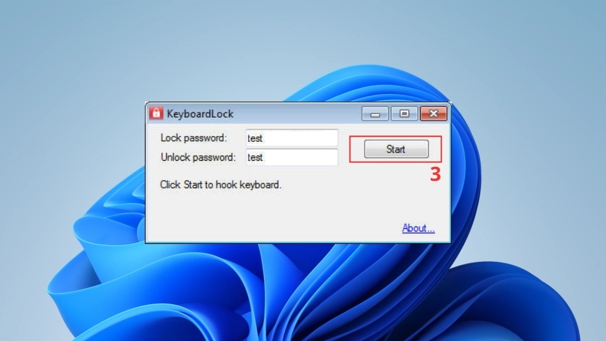 cách khóa bàn phím laptop HP bằng keyboardlock bước 3