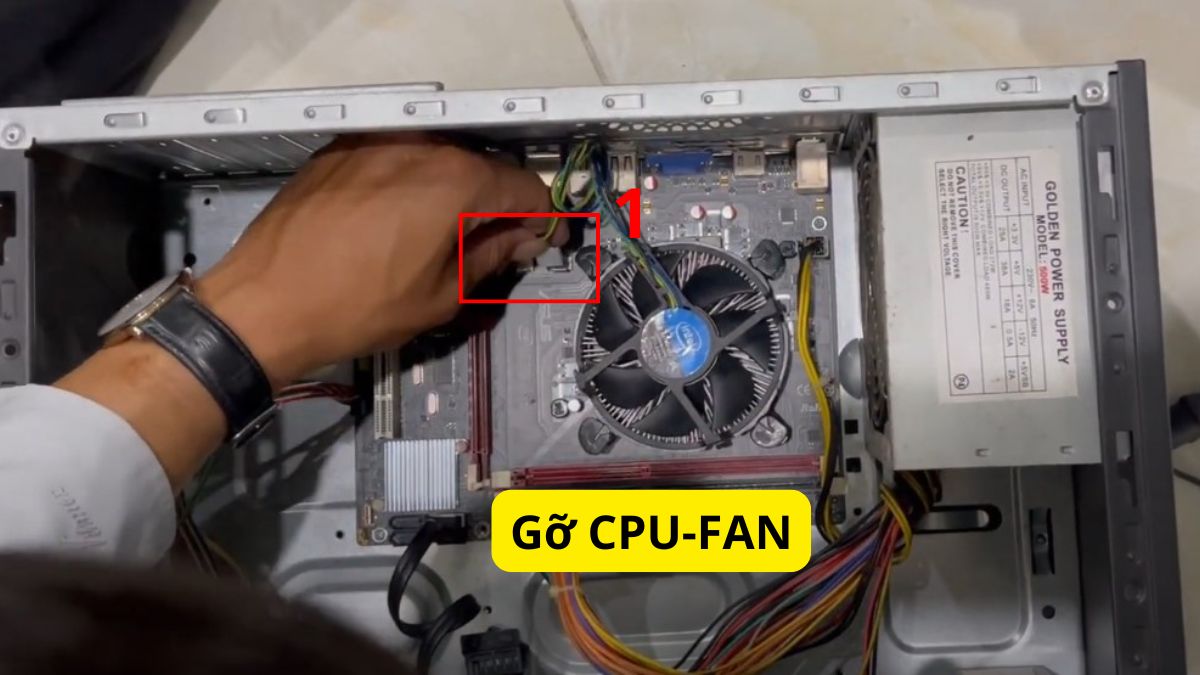 Cách tháo quạt tản nhiệt cho CPU dễ dàng bước 1