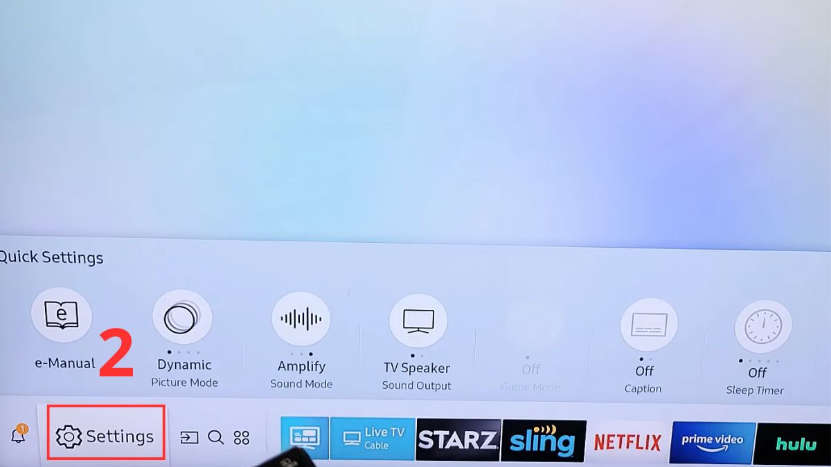 Cách mở HDMI trên tivi Samsung từ 2017 bước 2