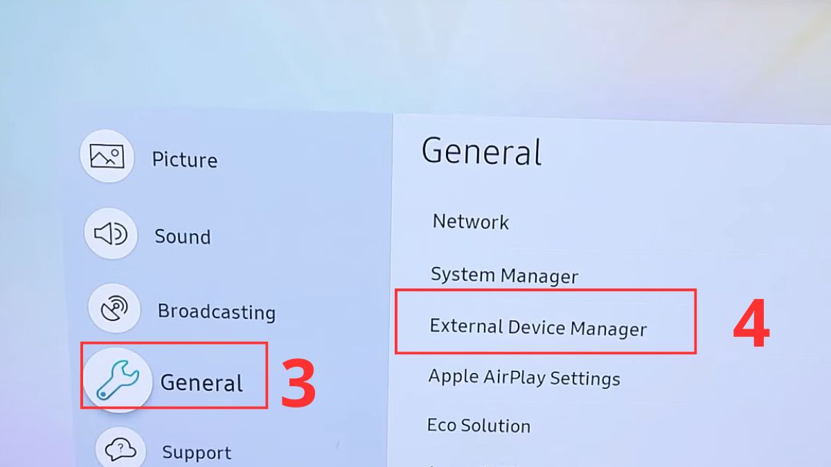 Cách mở HDMI trên tivi Samsung từ 2017 bước 3