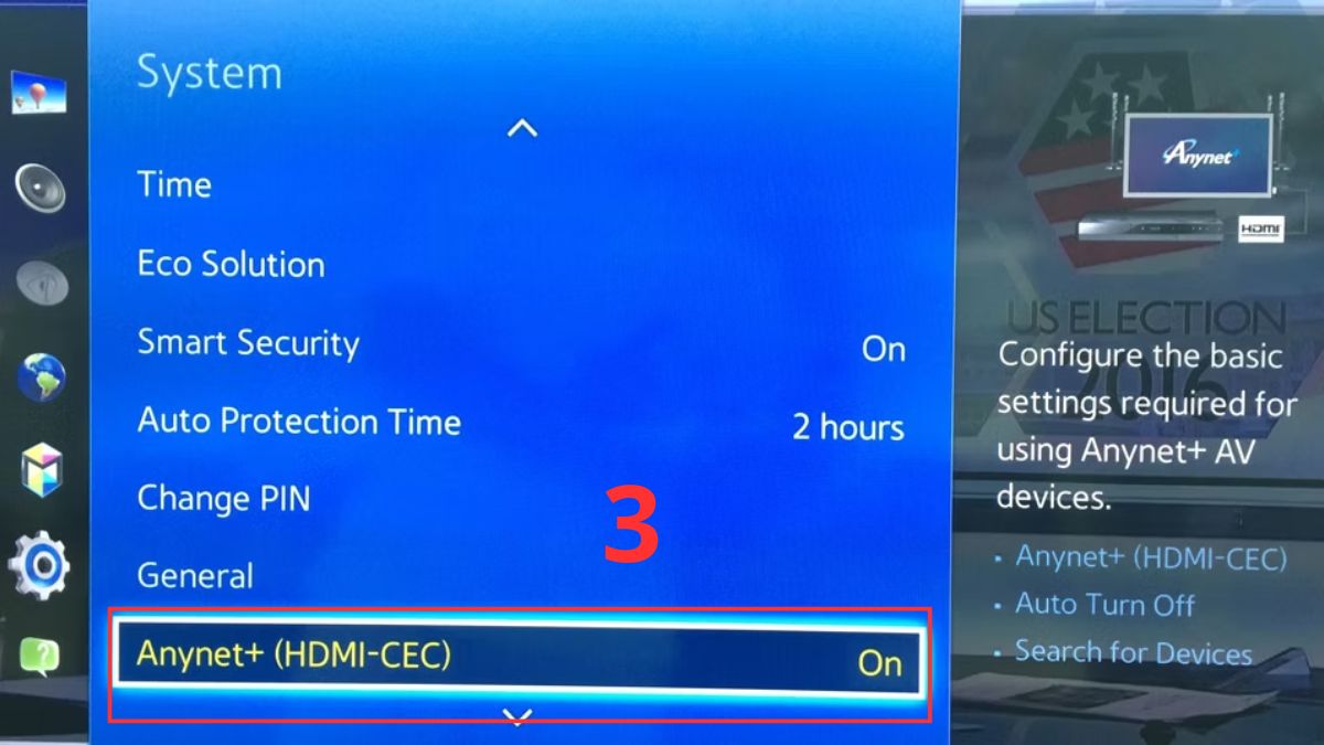 Cách mở HDMI trên tivi Samsung 2015 bước 3