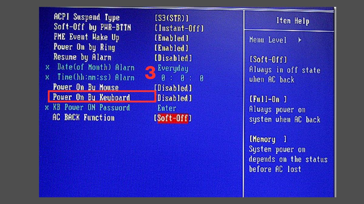 cách mở laptop dell không có nút nguồn bằng bàn phím bước 3