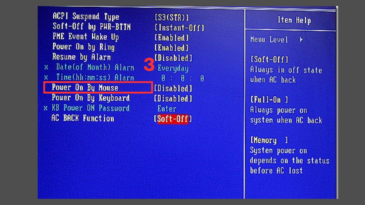 cách mở laptop dell không có nút nguồn bằng chuột bước 3