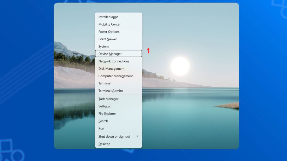 Cách thiết lập để bàn phím có thể mở máy từ chế độ Sleep bước 1