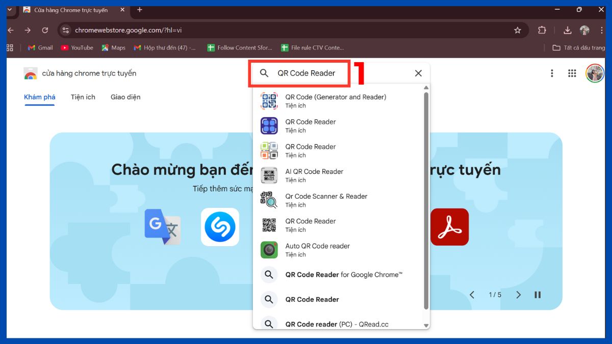cách quét mã QR WiFi trên laptop bằng QR Code trên Chrome bước 1