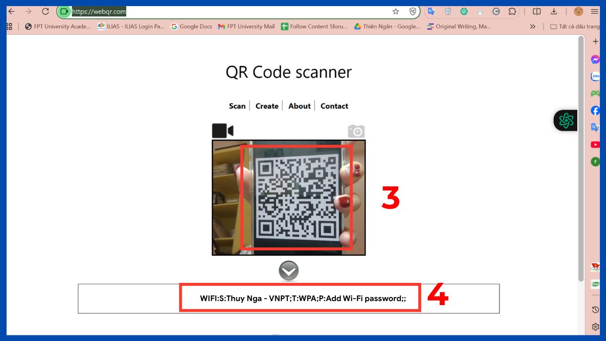Sử dụng trang WebQR.com bước 3
