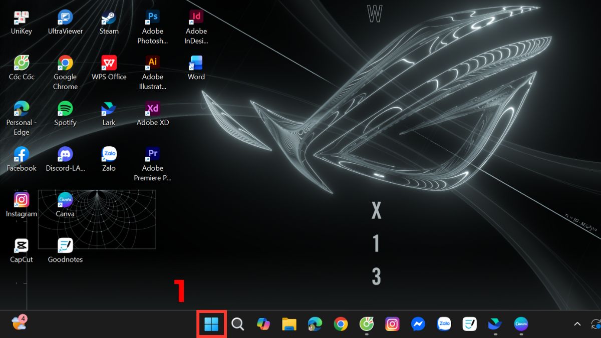 cách quét mã QR WiFi trên laptop bằng windows camera bước 1
