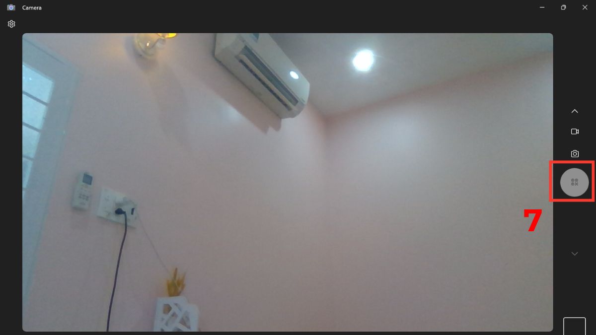 cách quét mã QR WiFi trên laptop bằng windows camera bước 3