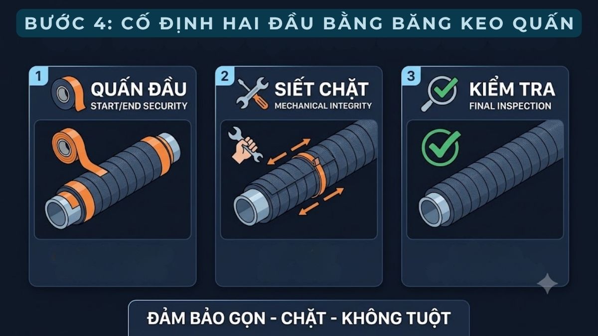 Hướng dẫn cách quấn ống đồng máy lạnh chuẩn kỹ thuật bước 4
