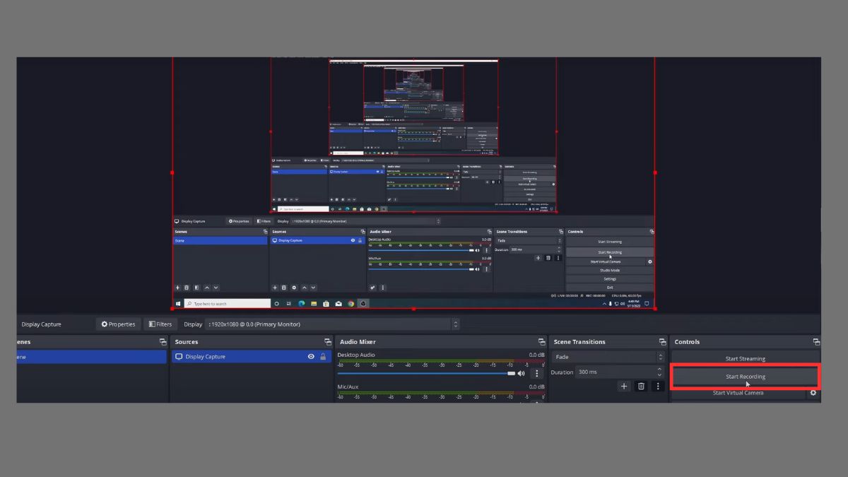 cách quay màn hình máy tính bằng obs studio - bước 3