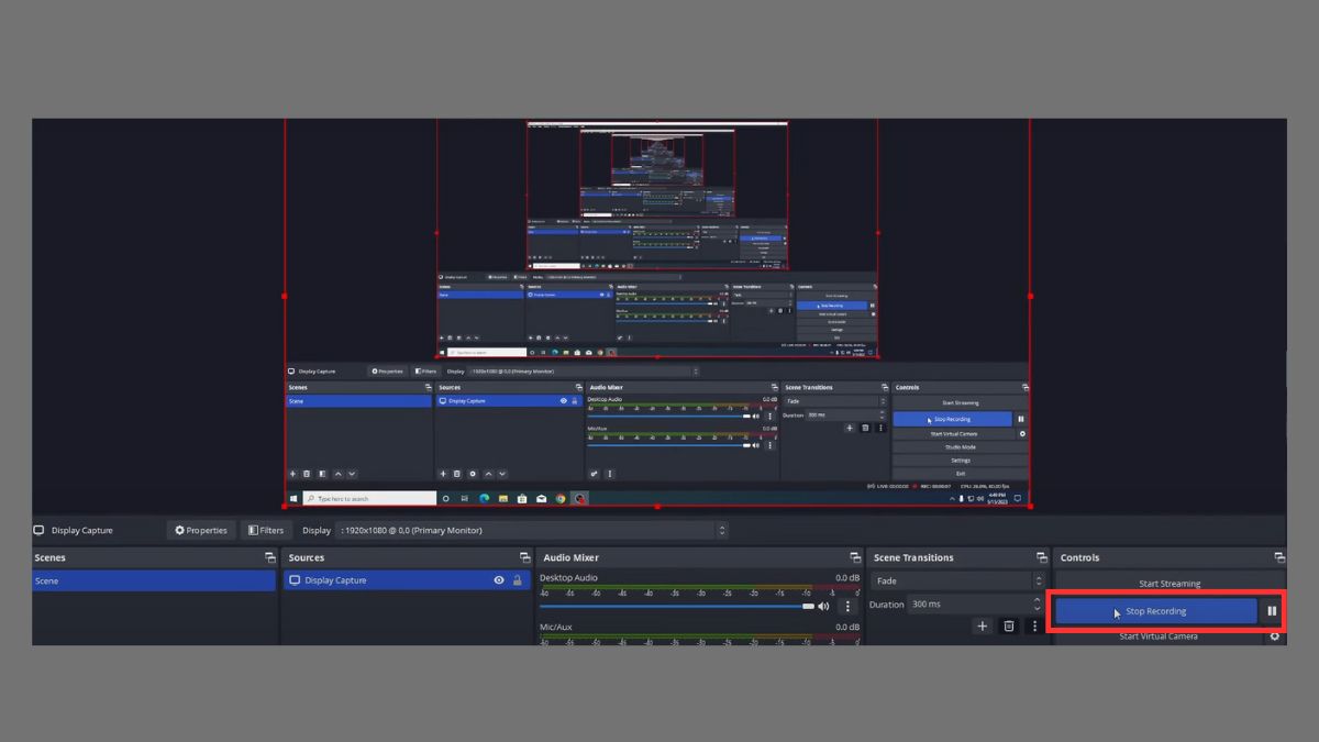 cách quay màn hình máy tính bằng obs studio - bước 4