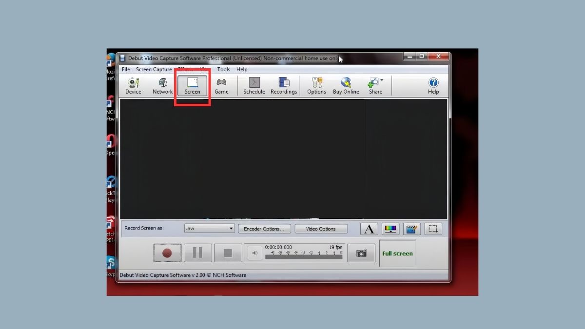 cách quay màn hình máy tính bằng debut video capture - bước 1